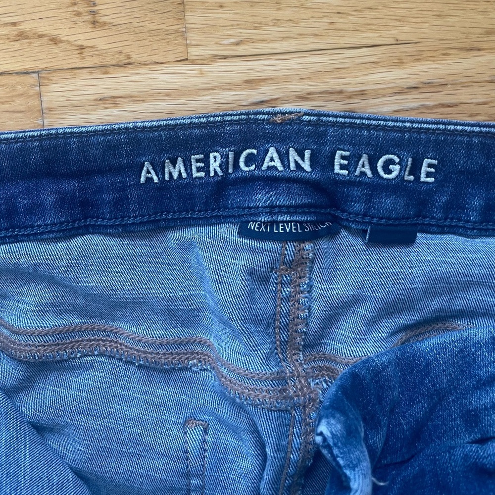 American Eagle Outfitters Women's Dark Blue Skinny Jeans - Picture 2 of 5
